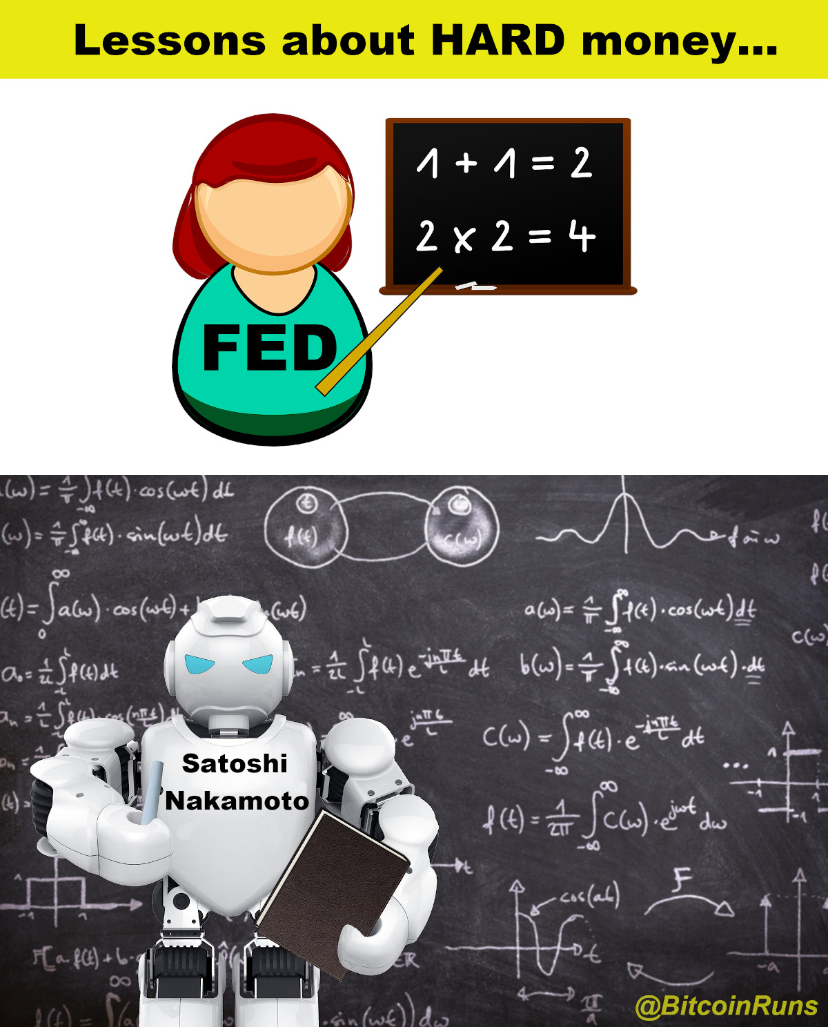 Lessons about hard money - FED vs Satoshi