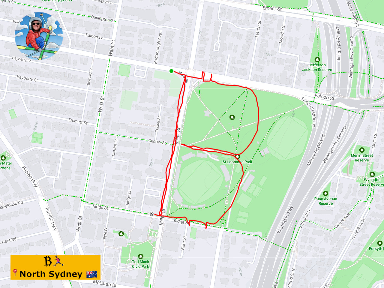 North Sydney Bitcoin Run Strava โฟ ๐๐ฟโโ๏ธ ๐ฆ๐บ