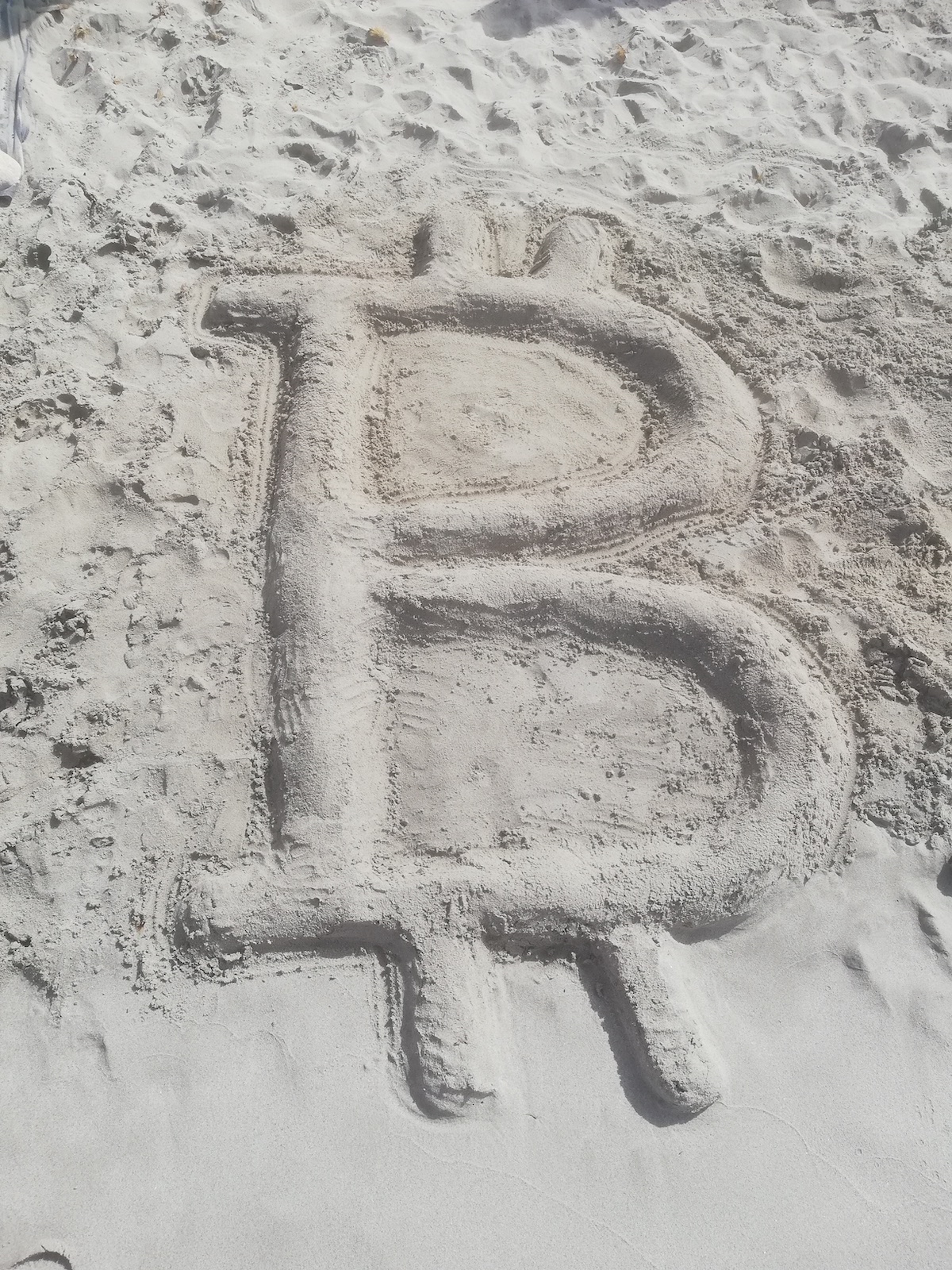 Bitcoin sand castle
