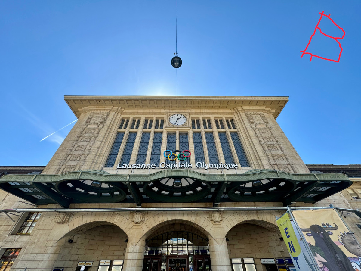 Lausanne Main Train Station Entrance