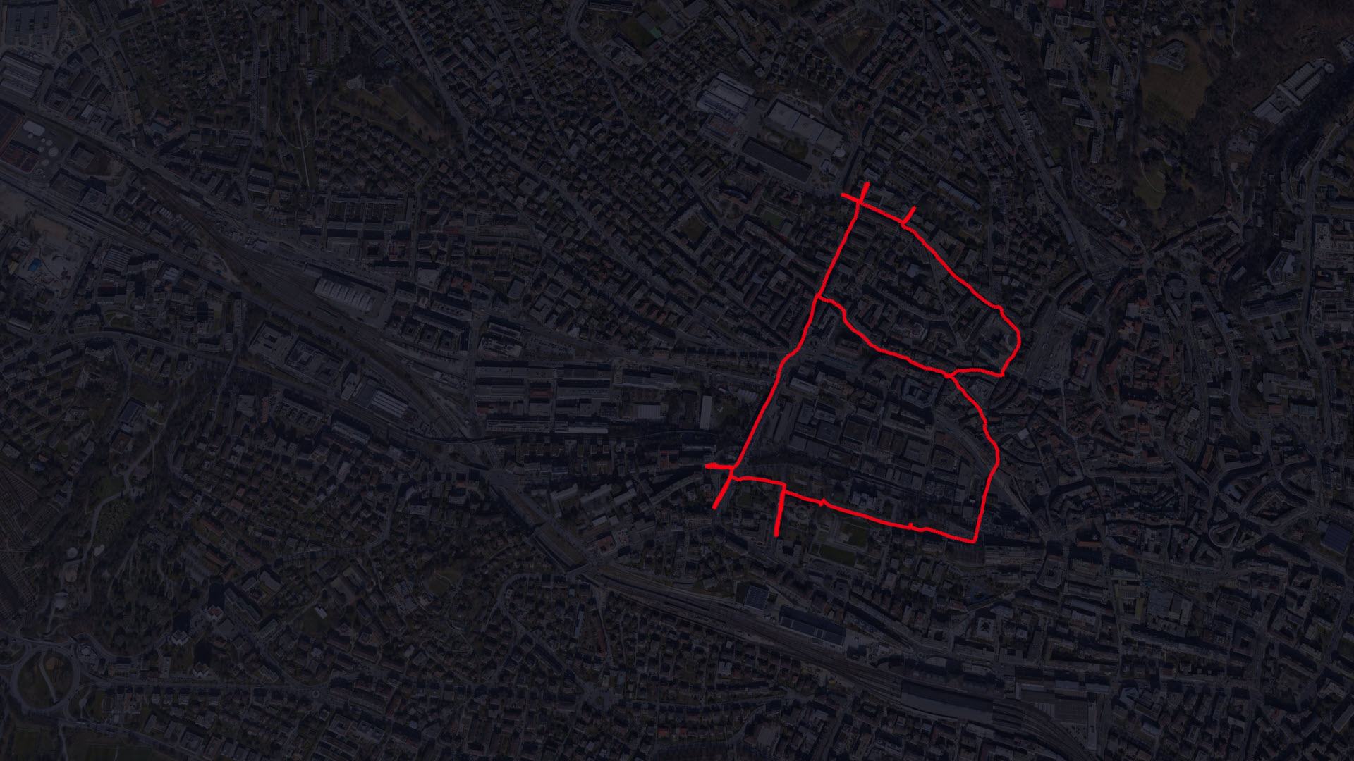 Bitcoin Run Lausanne Night view