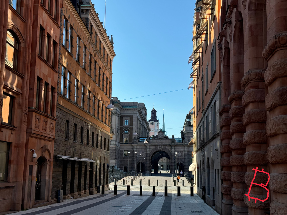 View from inner city