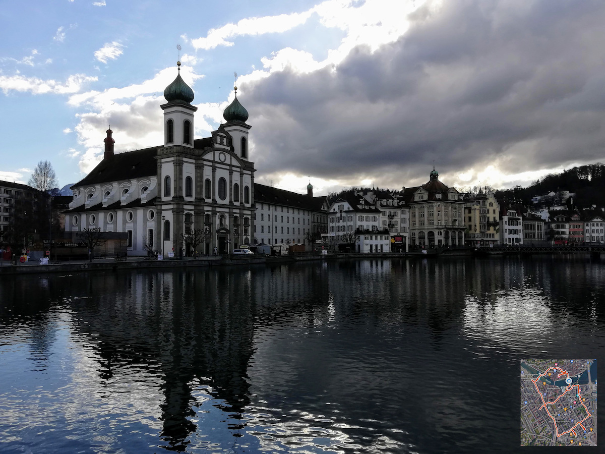 Jesuit Church on the river Reuss