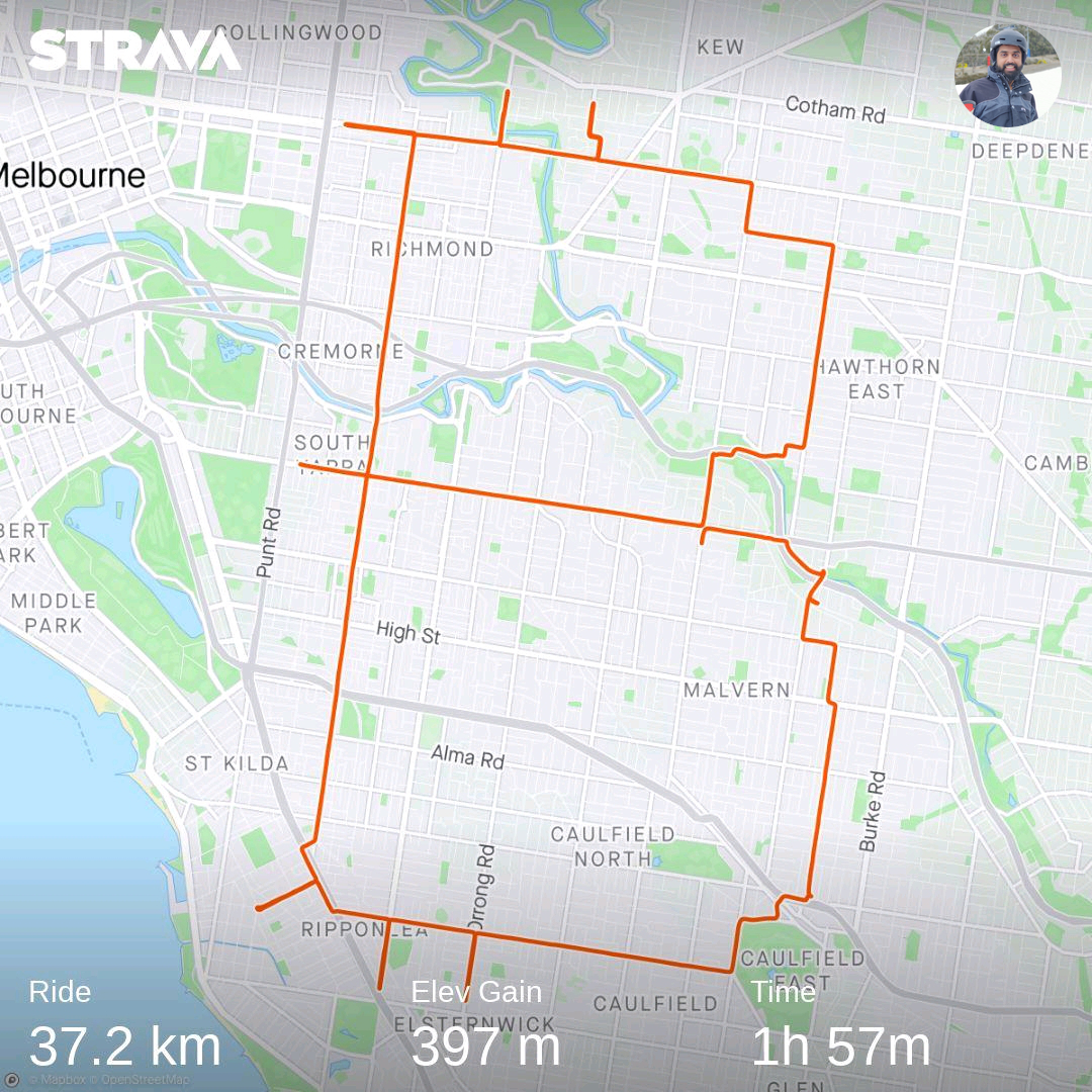 Melbourne Bitcoin Ride Strava ₿ 🚴️ 🇦🇺