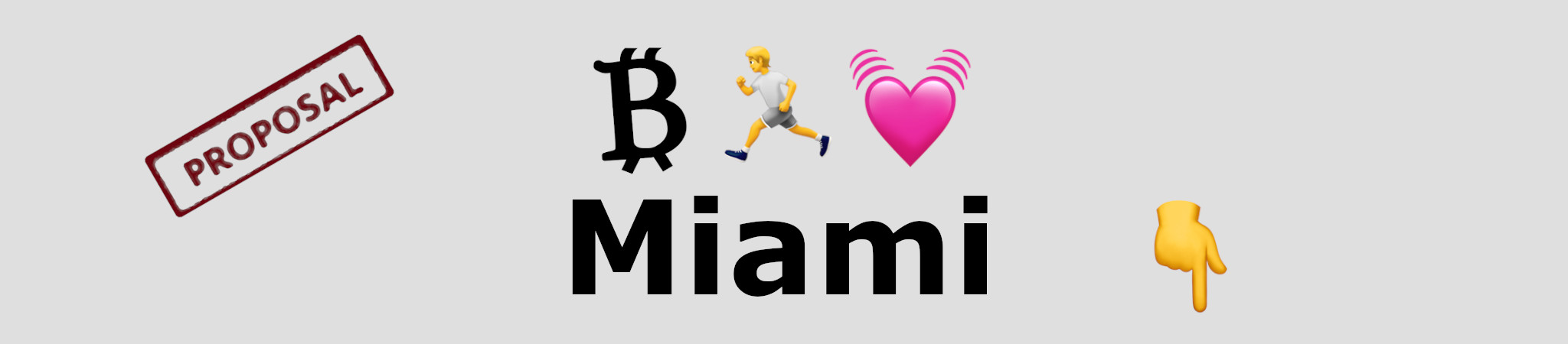 Miami Bitcoin Run Request ₿ 🏃‍♂️ 🇺🇸