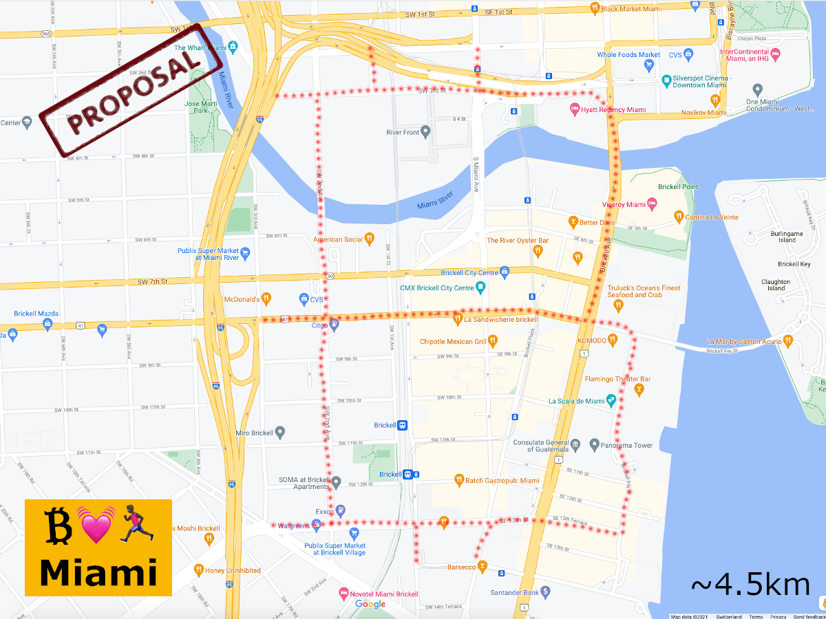 Miami Bitcoin run sketch