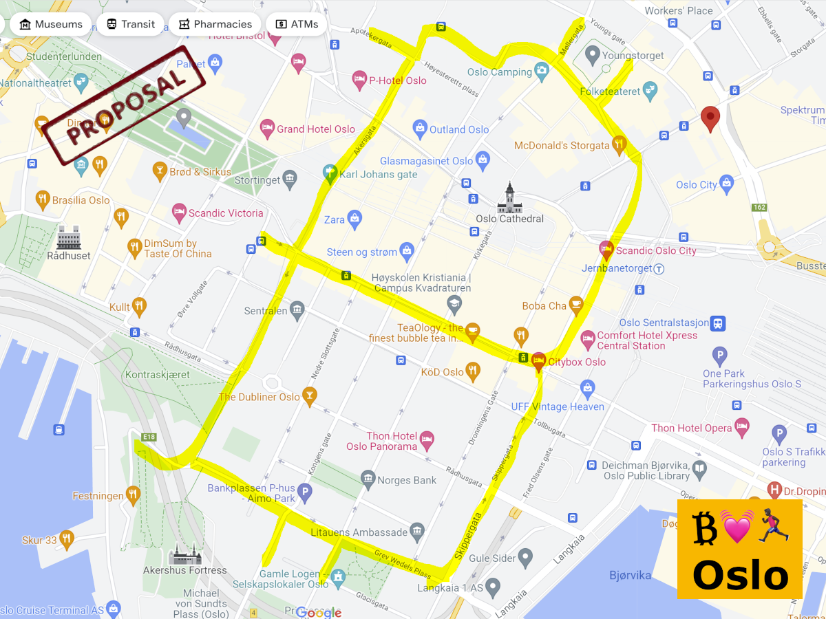 Oslo Bitcoin Run Sketch