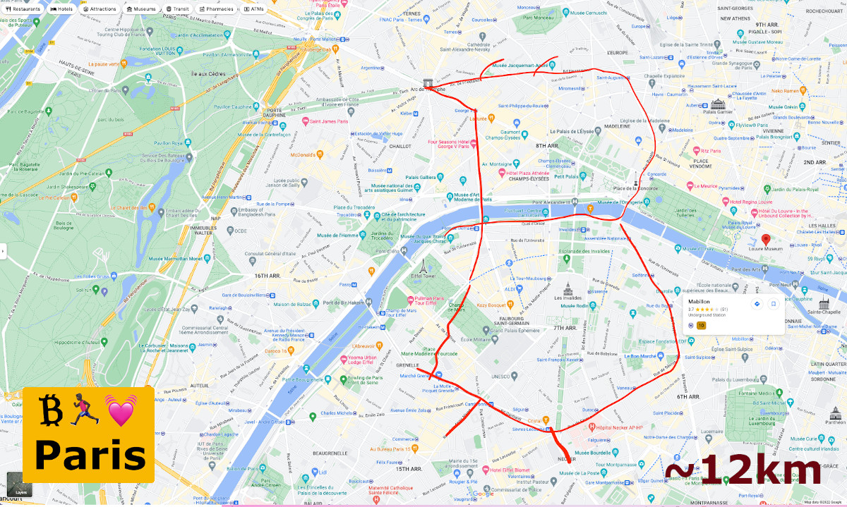 Paris Bitcoin Run Sketch