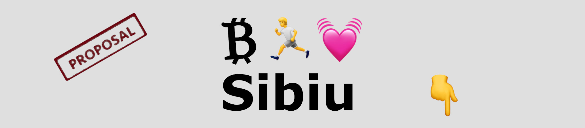 Sibiu Bitcoin Run Request ₿ 🏃‍♂️ 🇷🇴